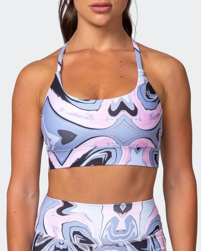 Bamboo BraBraided Bralette - Marble Print