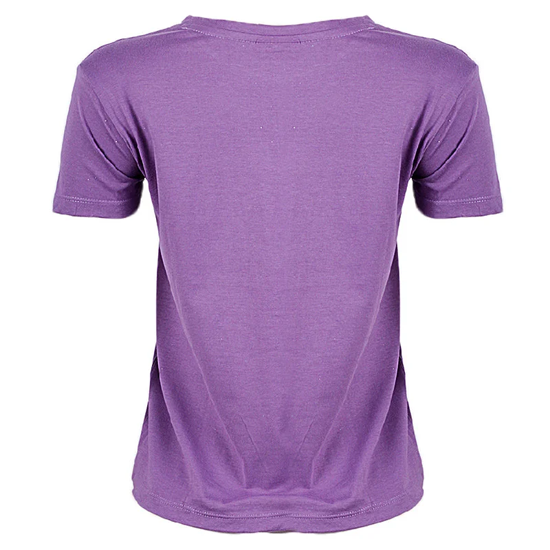 REDTAG Women's Lilac Casual T-Shirts