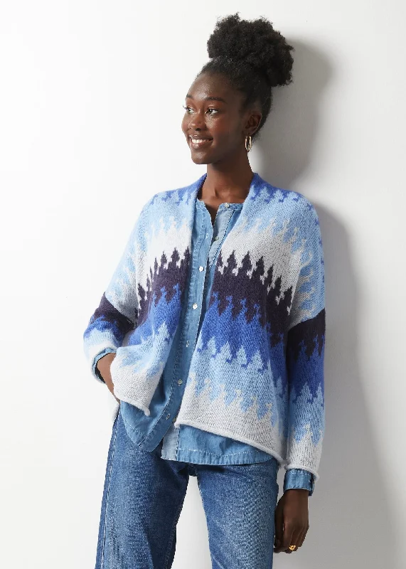 Blue Aztec Cardigan