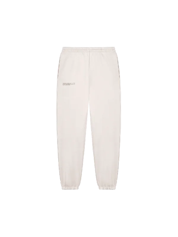 In Conversion Cotton Track Pants—cotton white