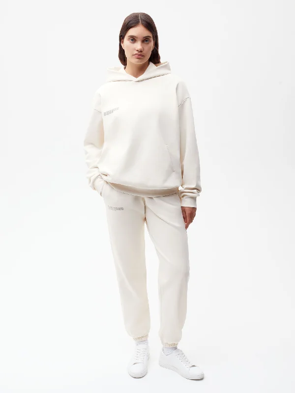 In Conversion Cotton Track Pants—cotton white