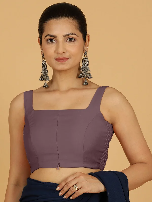 Nirma x Rozaana |  Saree Blouse in Purple Mauve