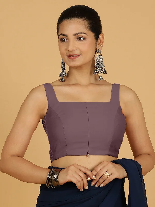 Nirma x Rozaana |  Saree Blouse in Purple Mauve