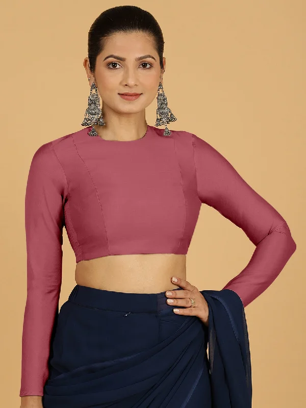 Jaya x Rozaana |  Saree Blouse in Rose Pink