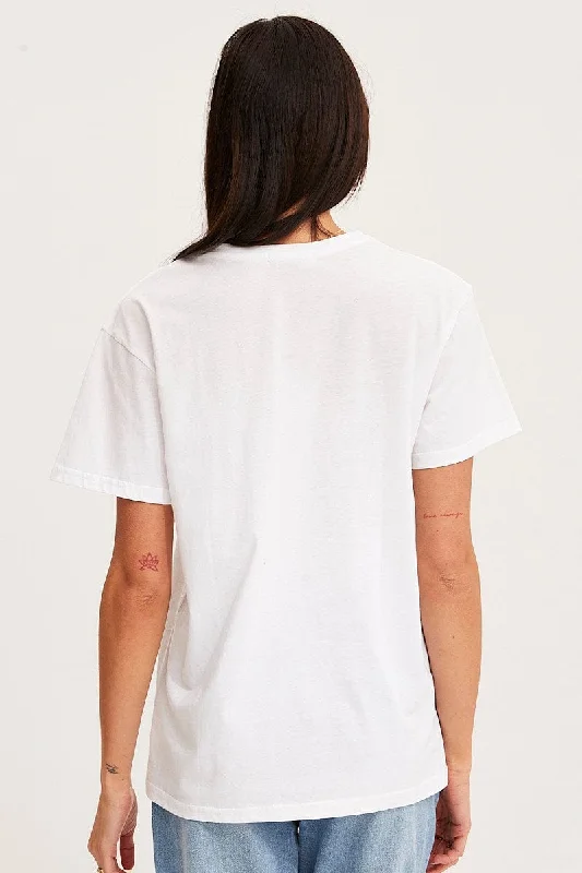 White T Shirt Short Sleeve