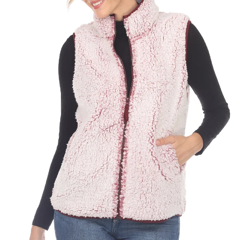 Zip Up Sherpa Vest