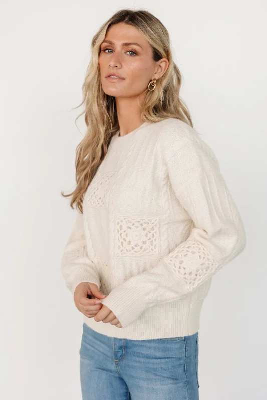 Meadow Knit Sweater | Cream