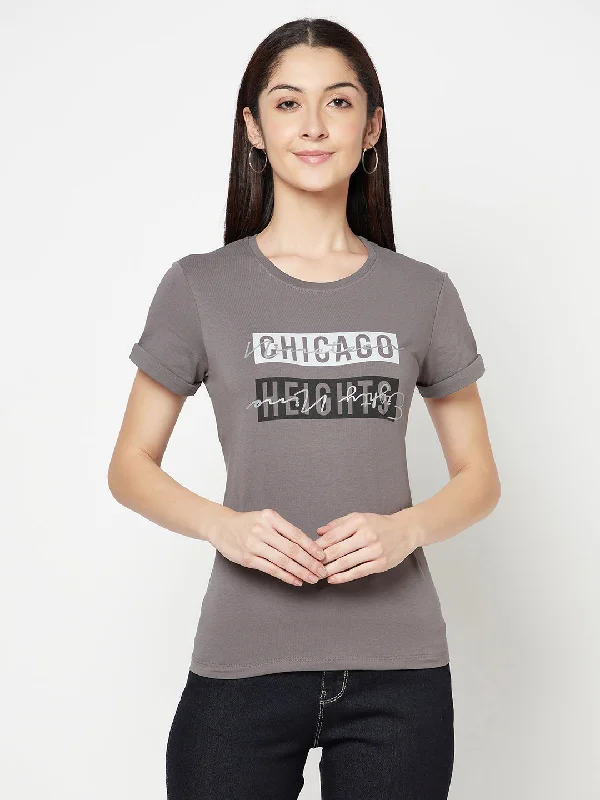 Cantabil Women's Grey T-Shirts