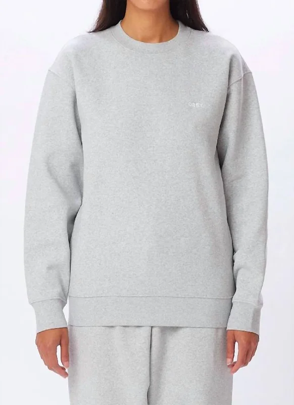 Established Works Bold Sweater In Ash Grey