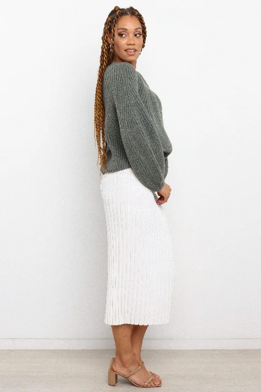 London Knit Sweater - Emerald