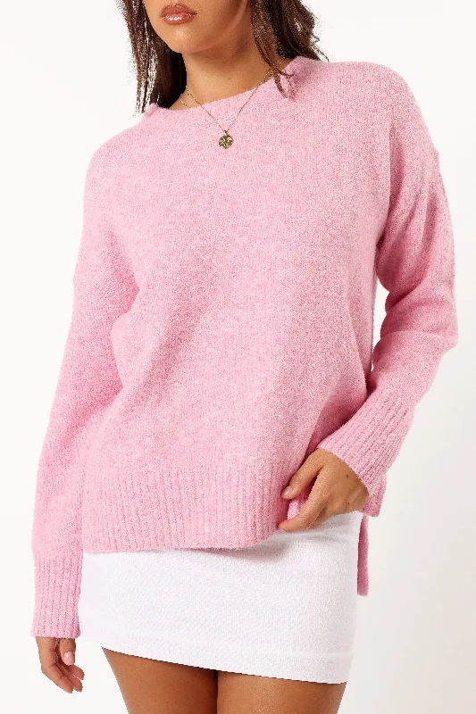 Margaret Knit Sweater - Pink