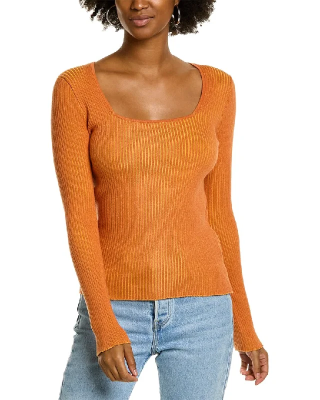 Monrow Square Neck Sweater