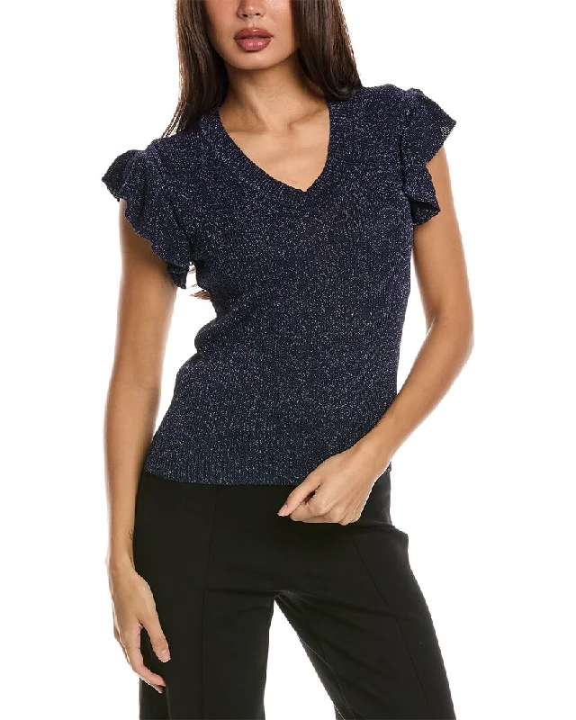 Nanette Nanette Lepore Ruffle Sleeve Pullover