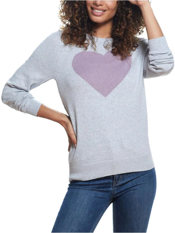 Womens Knit Long Sleeve Crewneck Sweater