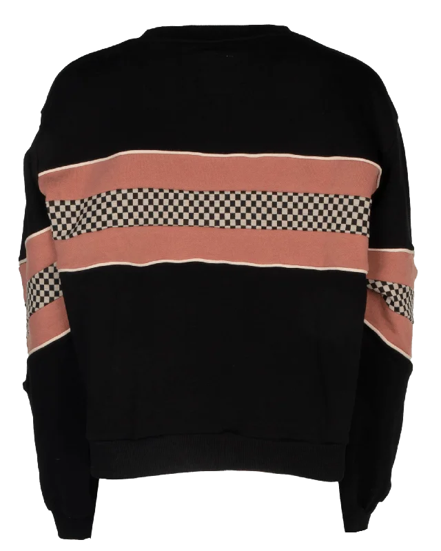 Women's Sunday Crewneck Sweatshirt - Neo Checkered