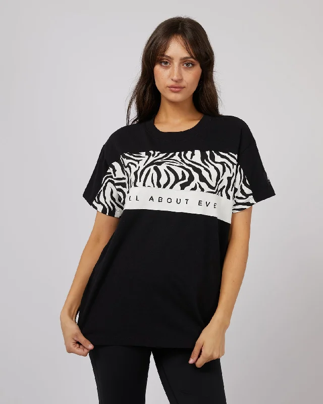 All About Eve Parker Panelled Tee Black