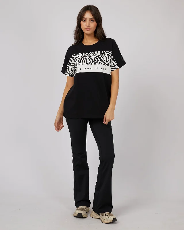 All About Eve Parker Panelled Tee Black