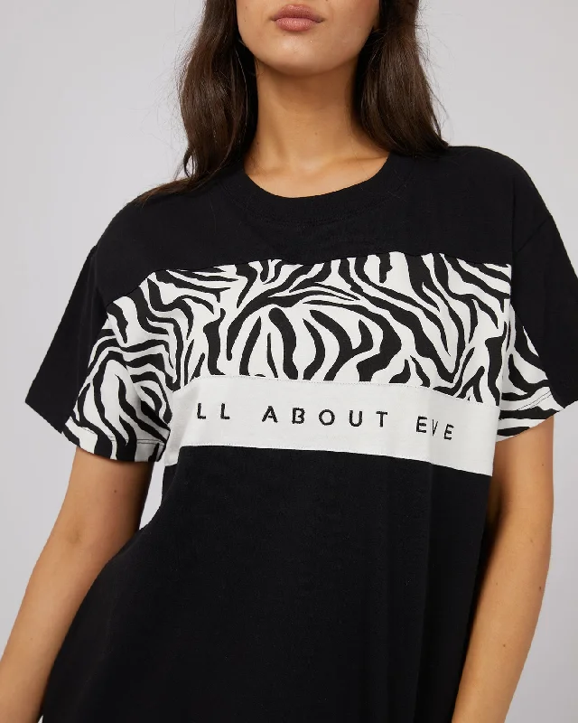 All About Eve Parker Panelled Tee Black