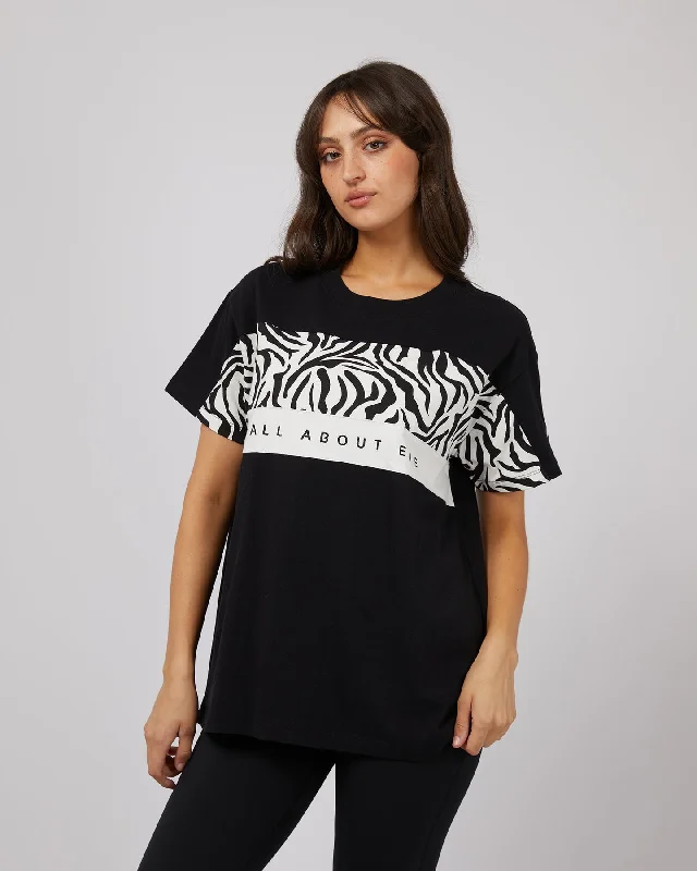 All About Eve Parker Panelled Tee Black