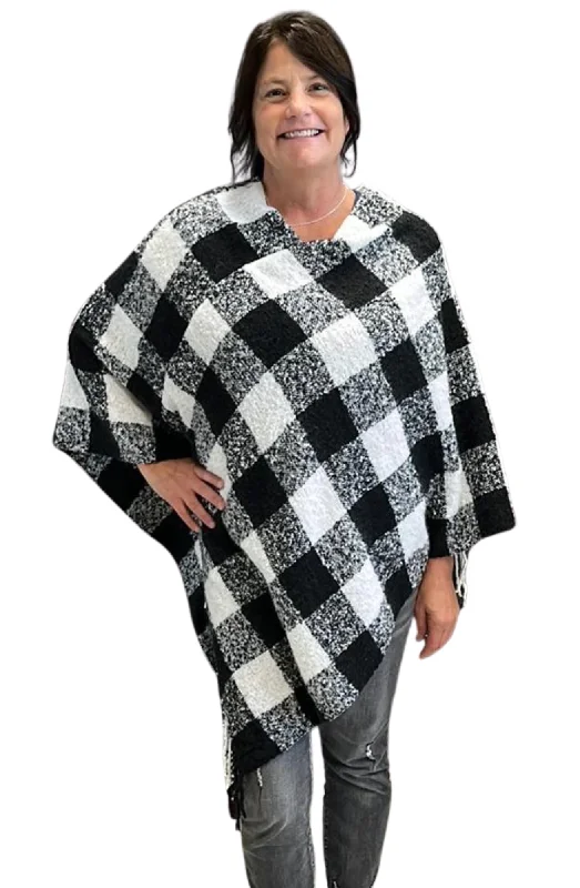 Buffalo Plaid Poncho