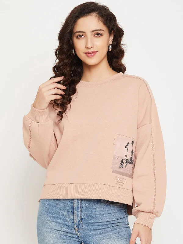 Camla Barcelona Women's Peach Sweatshirt