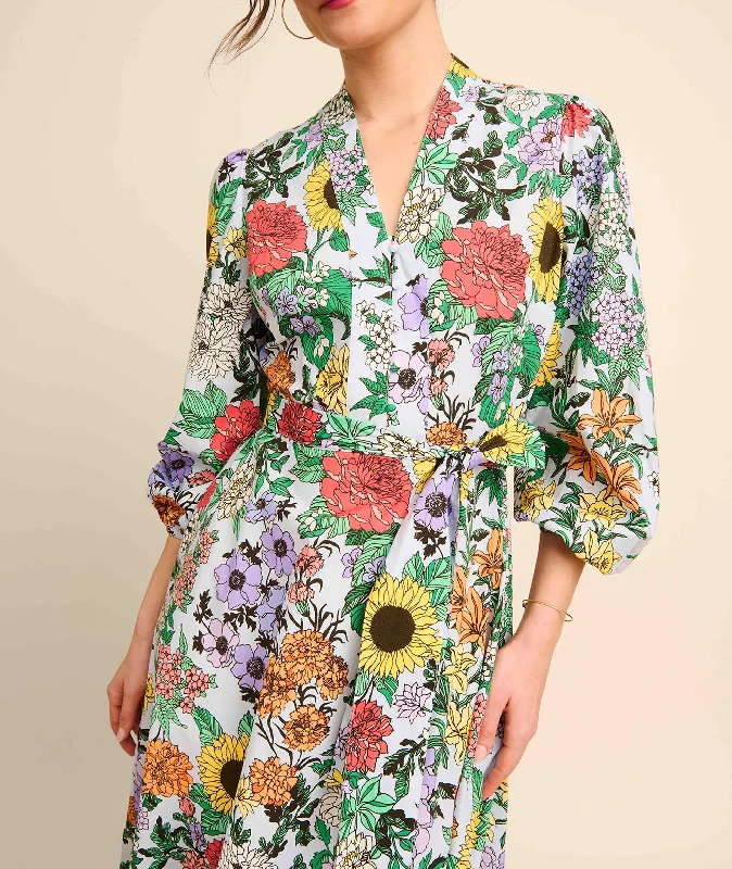 Stretch Cotton Floral Lucia Dress