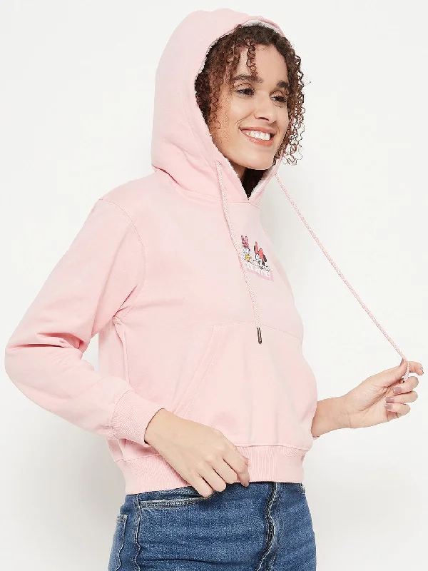 Madame Disney Printed Pink Sweat-Shirt