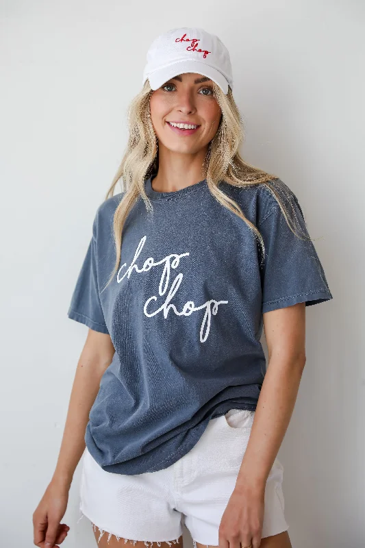 Navy Chop Chop Graphic Tee