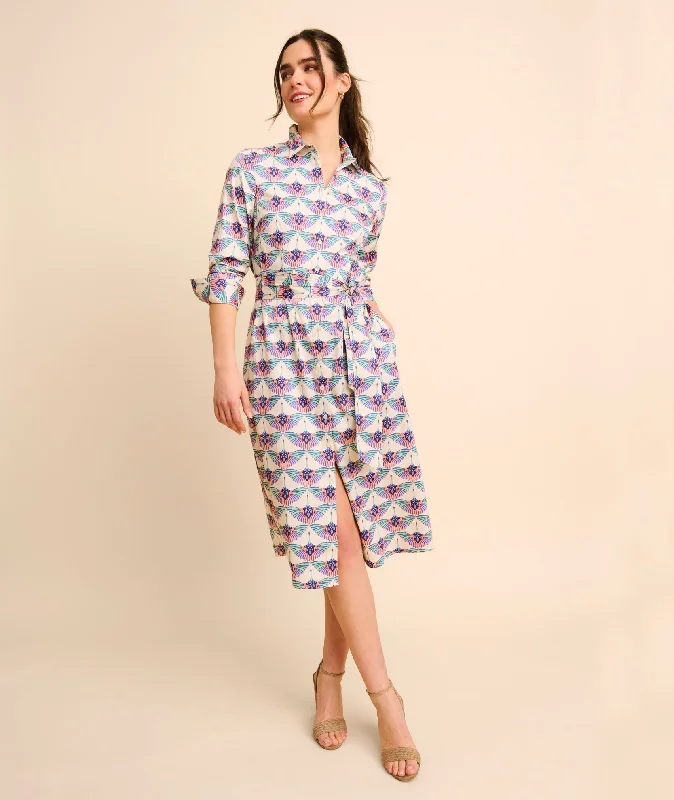 Stretch Cotton Midi Peyton Shirtdress