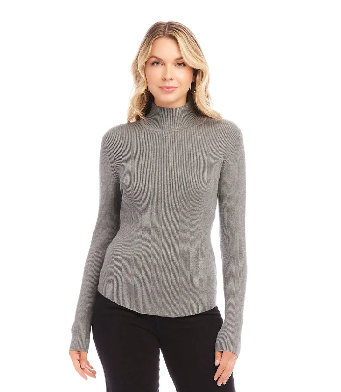 Ribbed Turtleneck Sweater