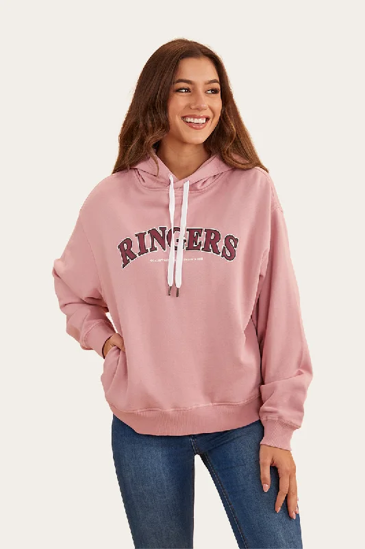 Varsity Womens Hoodie - Rosey Pink