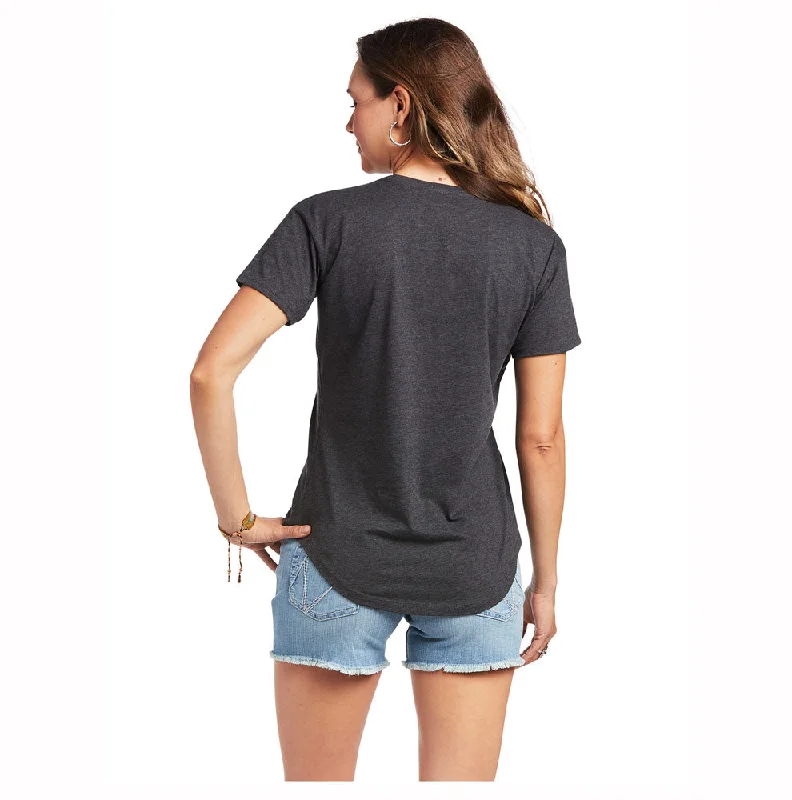 10039970 Ariat Women's Wild Country T-Shirt - Charcoal Heather