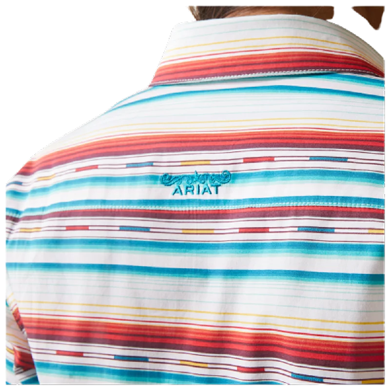 10043551 Ariat Women's Team Kirby Long Sleeve Shirt - Multi Stripe