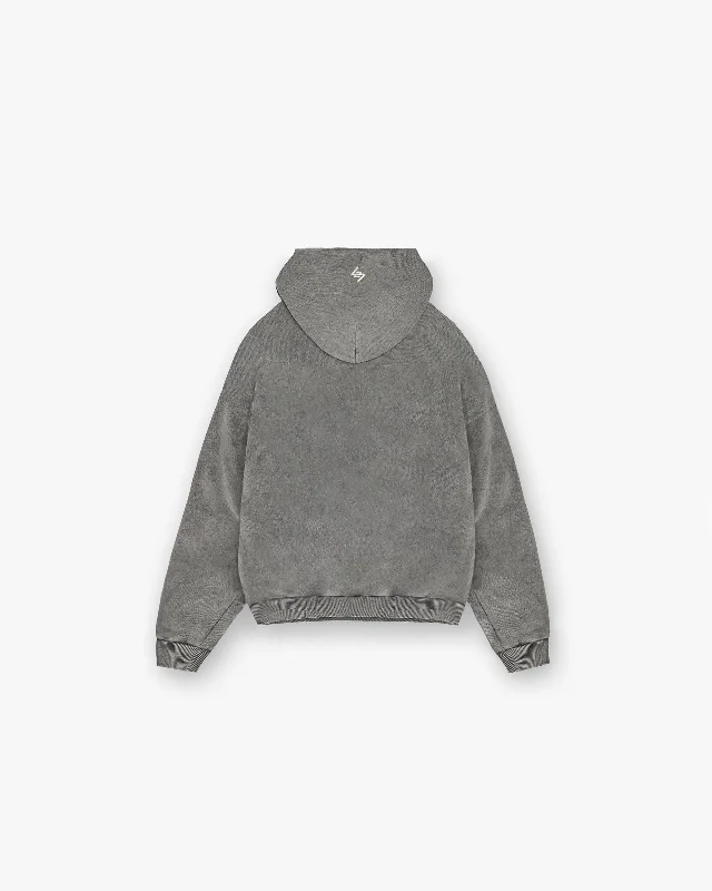 247 Vs The World Boxy Hoodie - Pewter