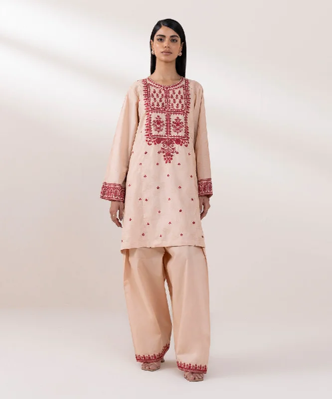 Embroidered Cotton Jacquard Shirt