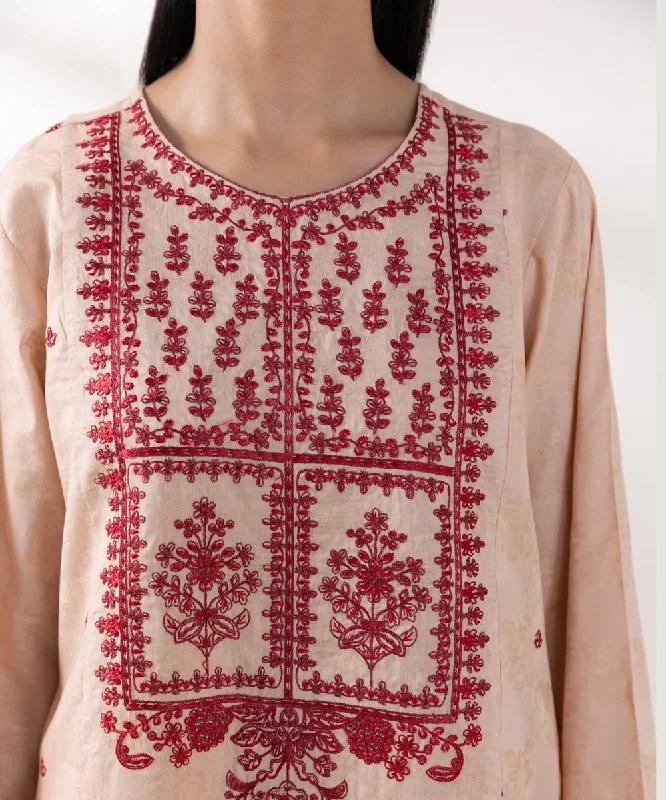 Embroidered Cotton Jacquard Shirt