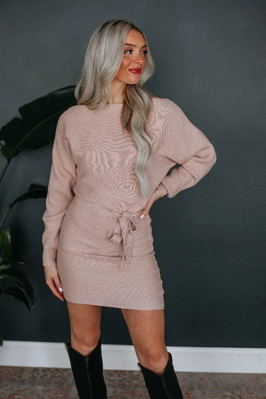 Alma Sweater Dress - Natural