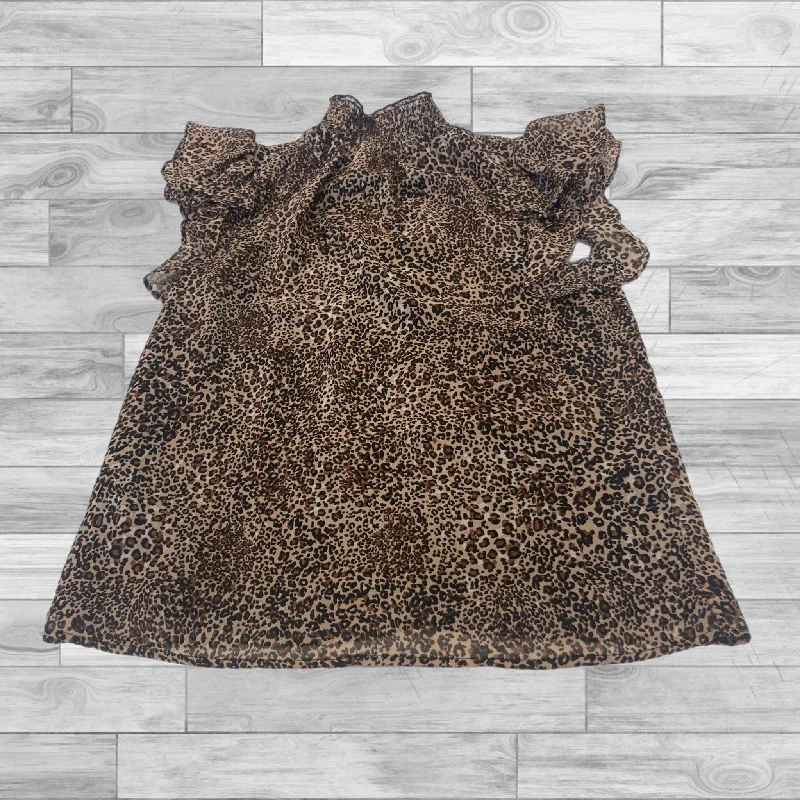 Animal Print Top Short Sleeve 1.state, Size Xxs