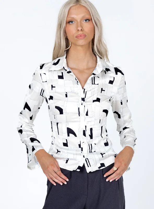 Anni Shirt Beige Multi