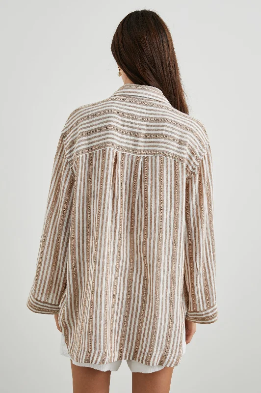 BANKS TOP - PALO SANTO STRIPE