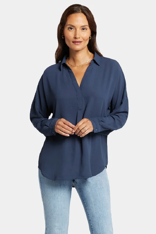 Becky Blouse - Oxford Navy