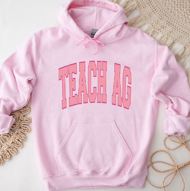 Big Varsity Teach Ag Pink Hoodie (S-3XL) Unisex - Multiple Colors!