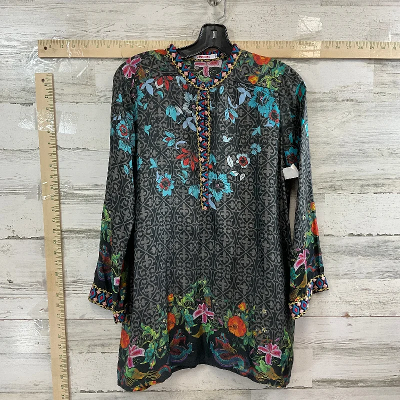 Black Blouse Long Sleeve Johnny Was, Size Xs