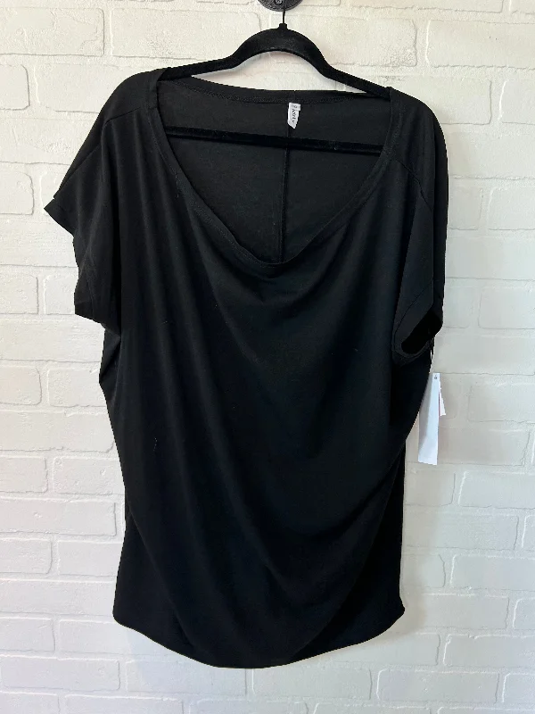 Black Top Short Sleeve Basic Poetsky, Size Xl