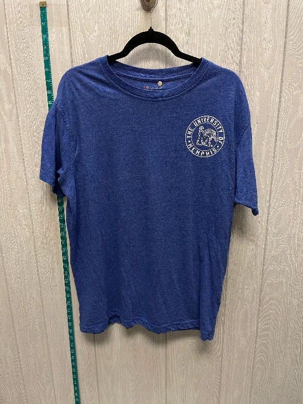 Blue & White Top Short Sleeve Champion, Size Xl