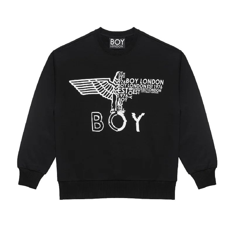 BOY EAGLE CONCEALED SWEATSHIRT WOMENS - BLACK