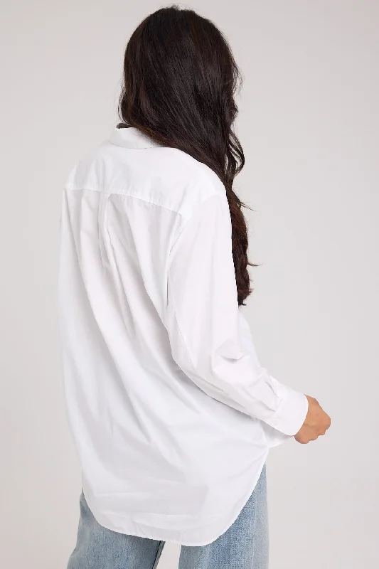 Calvin Klein Loose Monologo Shirt Bright White