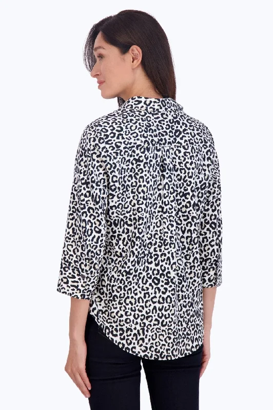 Charlie No Iron Leopard Print Shirt