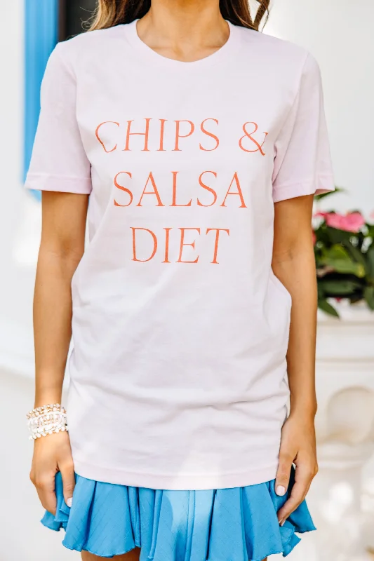 Chips and Salsa Diet Pink Graphic Tee