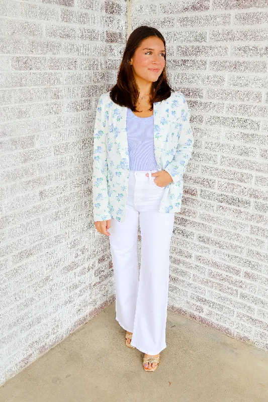 Down To Business Floral Blazer